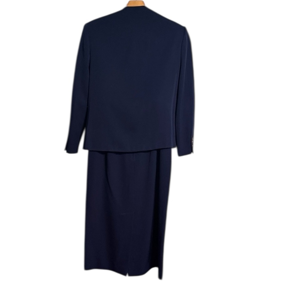 Ralph Lauren Navy Blue Skirt Suit Set - Picture 3 of 12